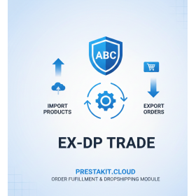 Biuro ABC (ex. DP Trade) produktu importa un pasūtījumu eksporta modulis