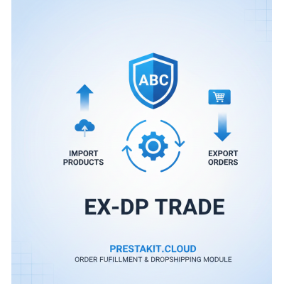 Biuro ABC (ex. DP Trade) produktu importa un pasūtījumu eksporta modulis