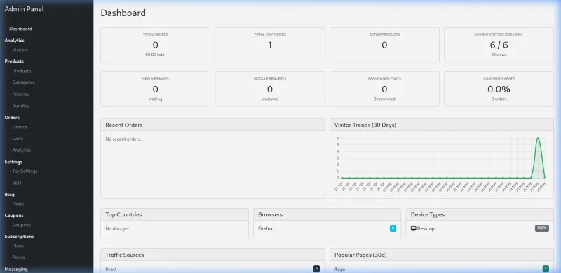 PrestaKit Store Engine - CMS for Selling Extensions, Software & Licenses-Personal License (1 Domain)